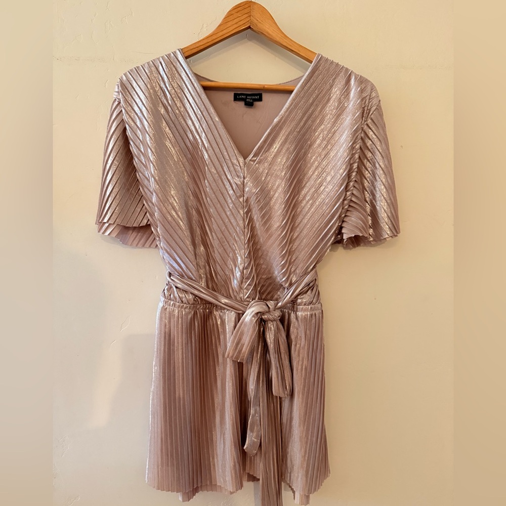 Lane Bryant Soft gold Apparel lined texture